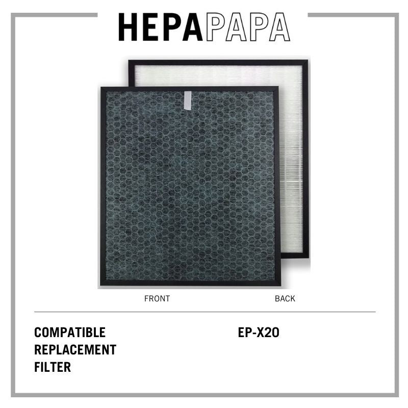 Hitachi EP-X20 Compatible Replacement Filter Compatible Filter for Hitachi EPF-X20H [HEPAPAPA]