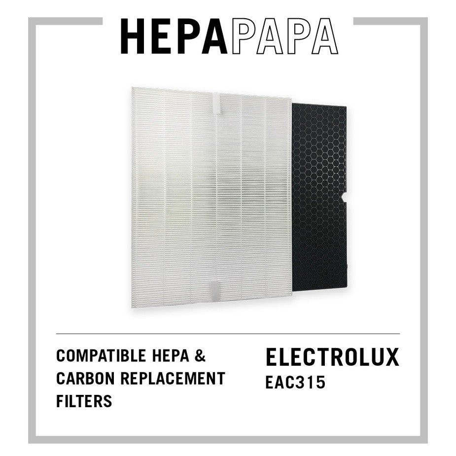 Electrolux EAC315 Compatible HEPA & Carbon Filters [HEPAPAPA}