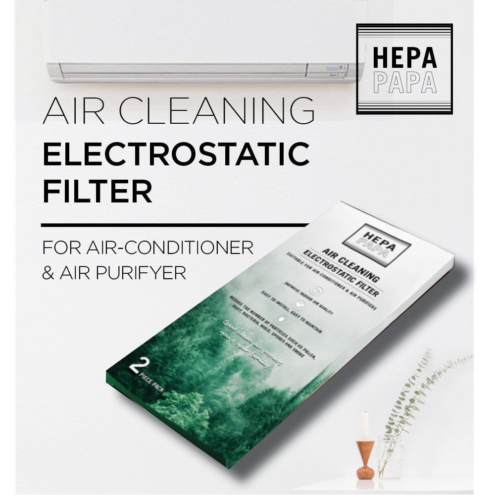 HEPAPAPA Aircon Filter [2 Pieces / Pack] [35x23cm] [Bundle Deals & Discount Vouchers] [SG Seller] [7 Days Warranty]