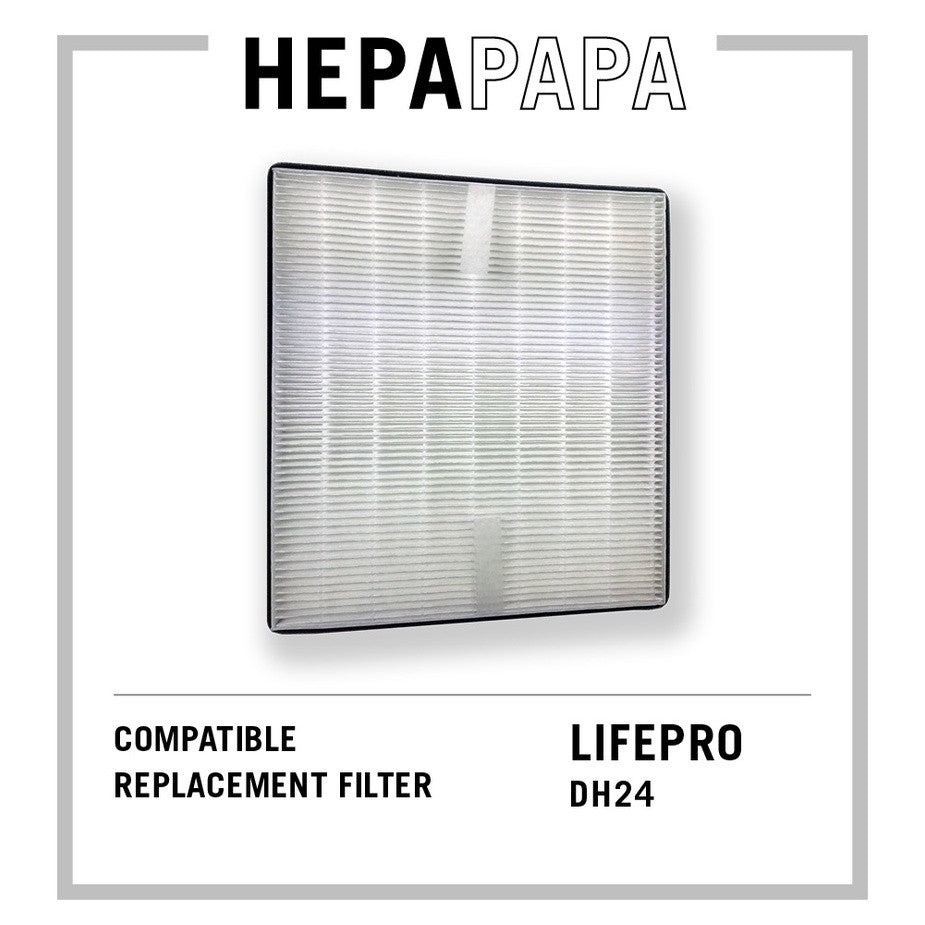 Compatible Replacement HEPA Filter for Lifepro DH24 [HEPAPAPA]