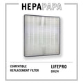 Compatible Replacement HEPA Filter for Lifepro DH24 [HEPAPAPA]