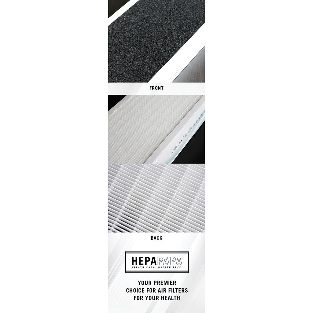 Blueair 400 Series DualProtection Compatible Filter For Blueair Classic 401 402 403 410B 450E, 455EB, 480i [HEPAPAPA]