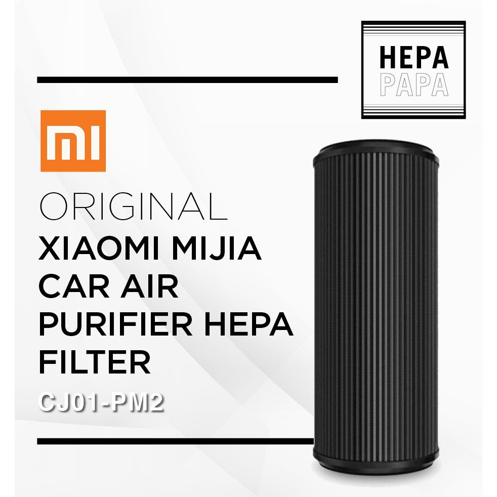 Original Xiaomi MiJia Car Air Purifier HEPA Filter CJ01-PM2 [HEPAPAPA] [Free Cleaning & Sanitisation Kit]
