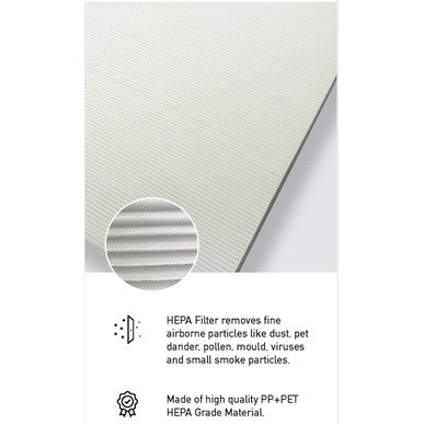 Zojirushi PN-QAQ12 Compatible HEPA Filter [HEPAPAPA]