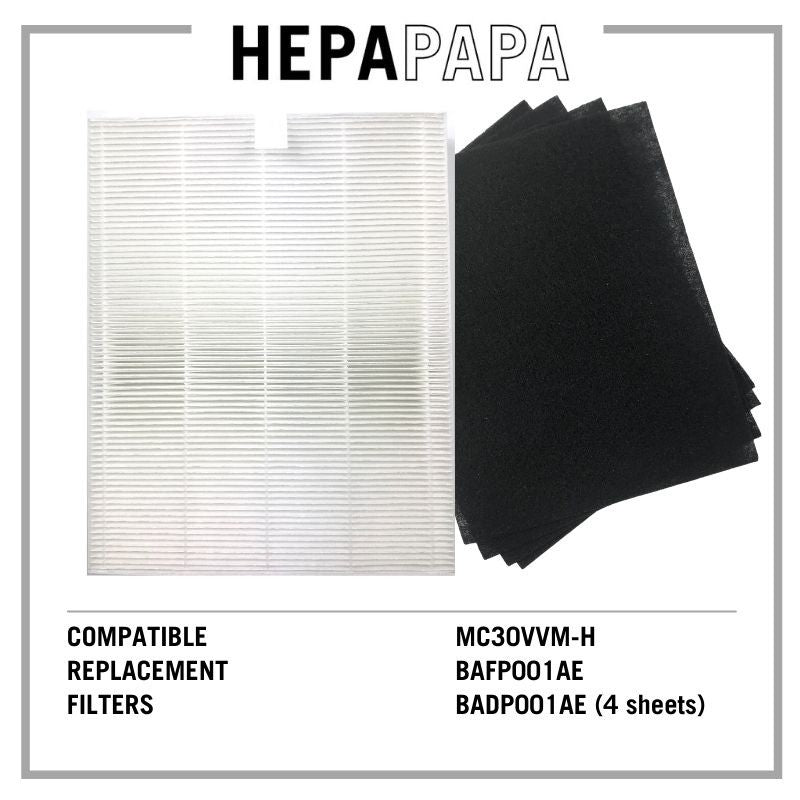Daikin MC30VVM-H Compatible Replacement Filters [HEPAPAPA]