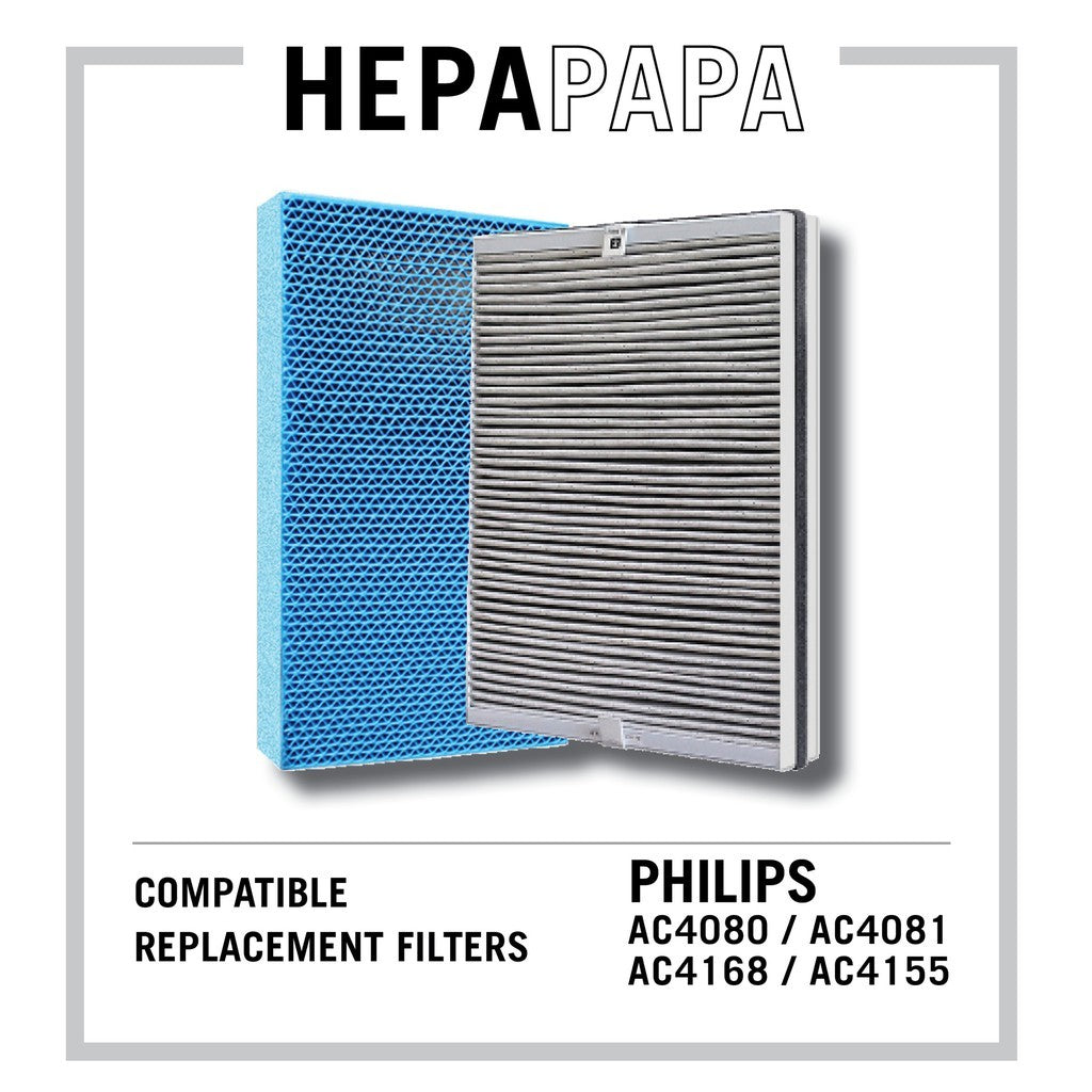 Philips AC4081 Compatible Replacement Filters [Free Gift] [SG Seller] [7 Days Return] [HEPAPAPA]