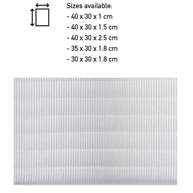 HEPAPAPA DIY Frameless HEPA Filter for DIY Air Purifier & DIY Projects - Various sizes available