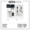 SHARP FP-FM40E / FP-JM40E / FP-GM30E / FP-GM50E / FZ-STS2M COMPATIBLE MOSQUITO GLUE SHEET (1 SHEET) [HEPAPAPA]