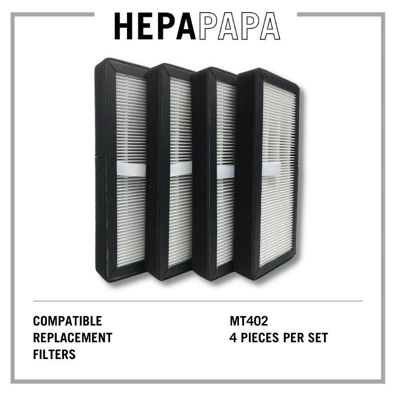 Aztech MT402 Compatible Replacement Filters - 4 Pieces Per Pack [HEPAPAPA]