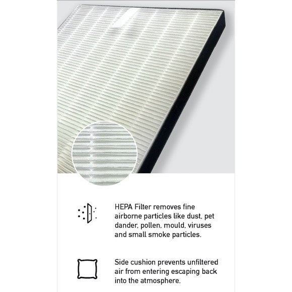 Compatible Replacement HEPA Filter for Lifepro DH24 [HEPAPAPA]