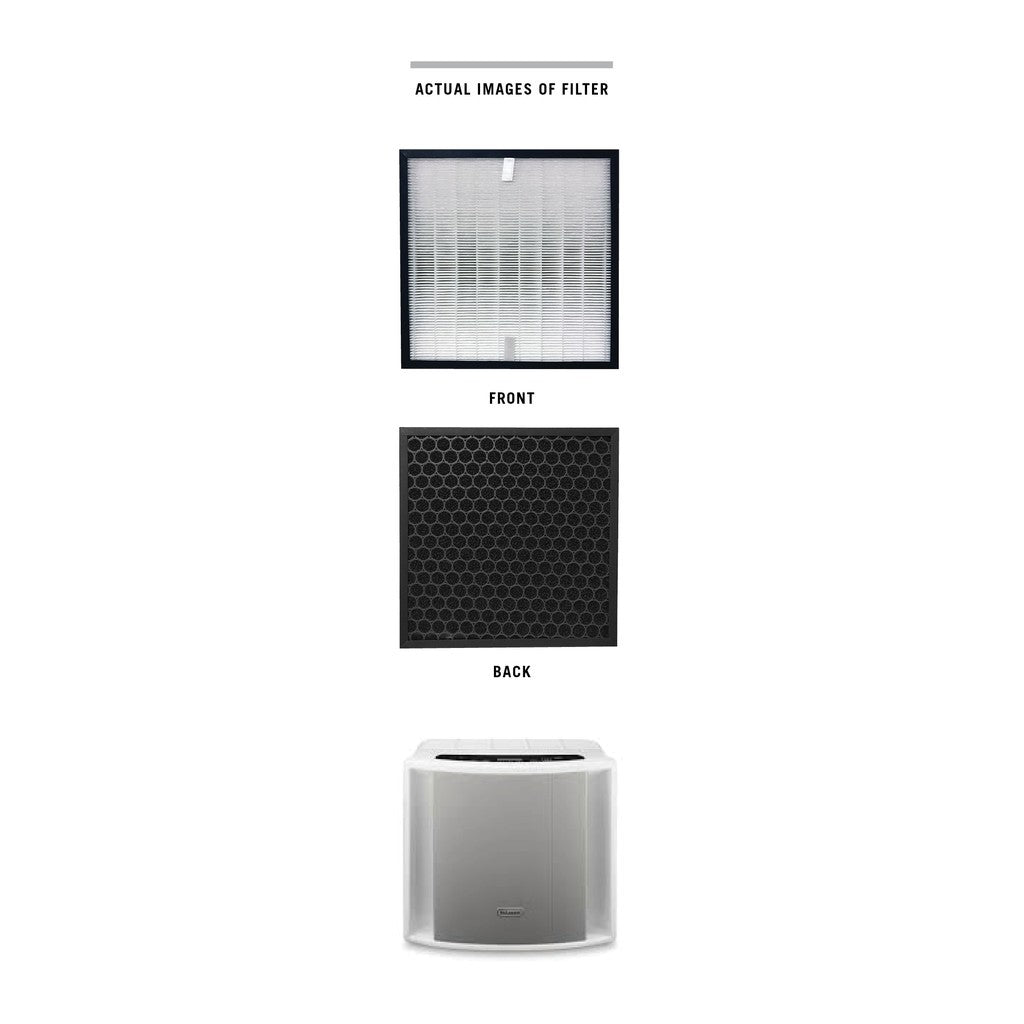 Delonghi AC100 - AC150 Compatible HEPA & Activated Carbon Filter [HEPAPAPA][7 Days Warranty][Free Alcohol Swab]