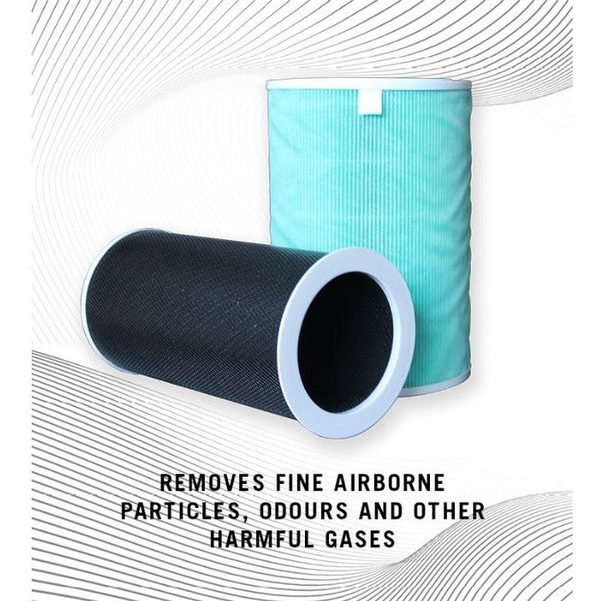 Xiaomi 2 2C 2H 2S 3 3H Pro Compatible Replacement Filter Green Version Formaldehyde Filter with RFID [HEPAPAPA]