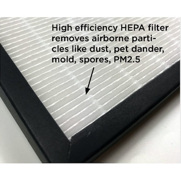 Delonghi AC75 Compatible Replacement Filter [Free Alcohol Swabs] [HEPAPAPA]