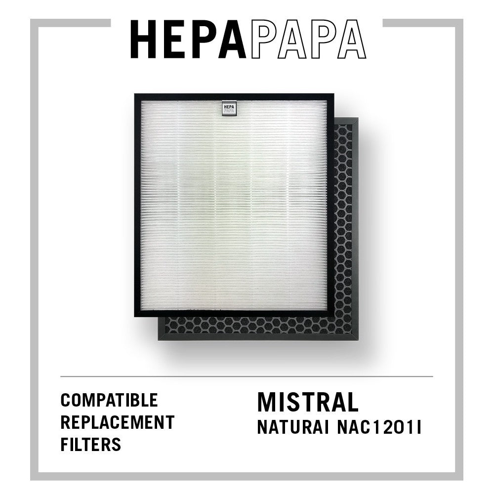 Mistral Compatible Replacement Filters For Naturai NAC1201i [HEPAPAPA]
