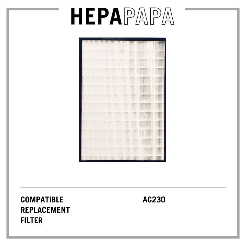 Delonghi AC230 Compatible HEPA & Carbon Filter [Free Alcohol Swab] [SG Seller] [7 Days Return] [HEPAPAPA]