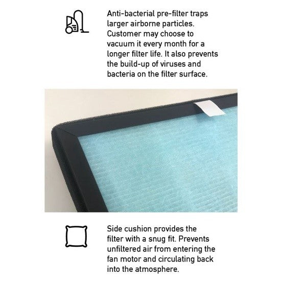 Haier KJ200F-A180A Compatible Replacement Filter [HEPAPAPA]