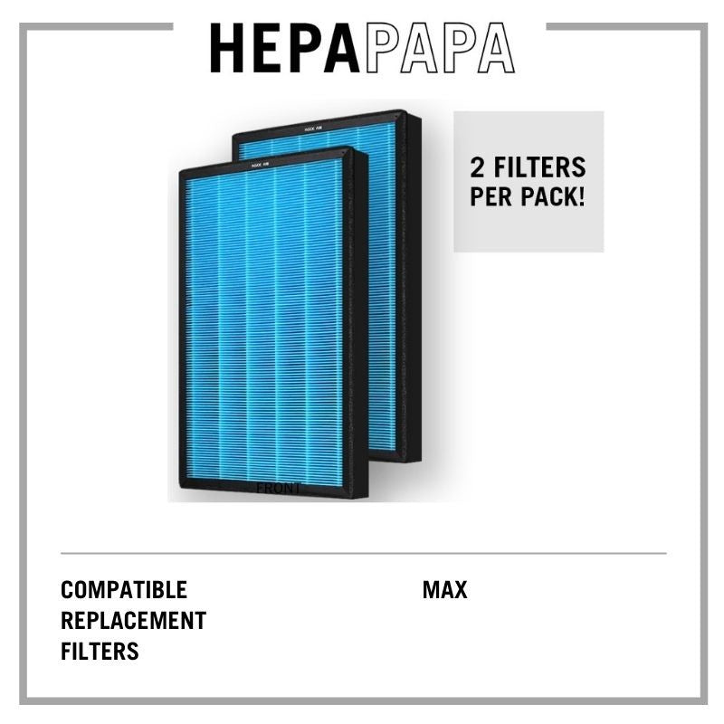 Xiaomi Max Compatible Replacement Filters 2 Filters Per Pack [HEPAPAPA]