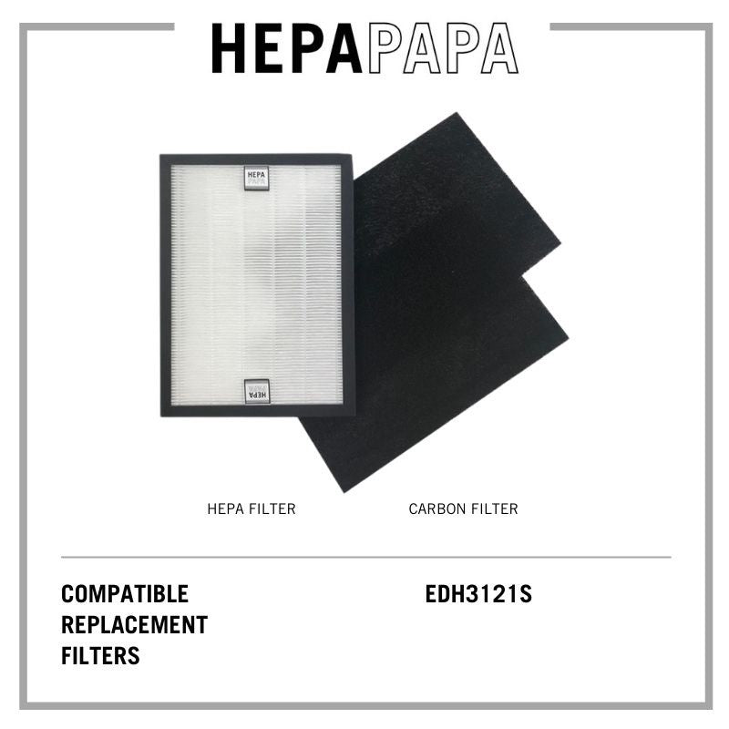 Europace EDH3121S Compatible Replacement Filters (2 Pieces of Carbon Filter) [HEPAPAPA]
