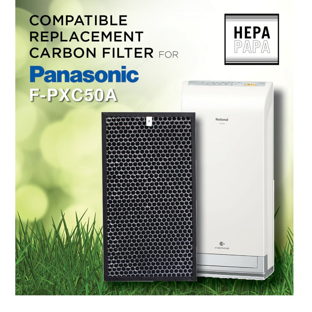 Panasonic F-PXC50A Compatible Replacement Filters [Free Alcohol Swab] [SG Seller] [7 Days Return] [HEPAPAPA]