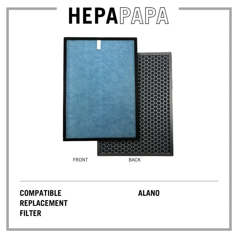 Air Purifier Compatible Filter For Alano Air Purifier (Please see picture for air purifier model) [HEPAPAPA]