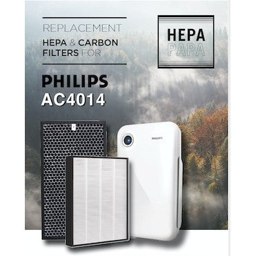 Philips AC4014 AC4084 AC4085 AC4143 AC4144 Compatible Filters [Free Alcohol Swab] [HEPAPAPA] [7 Days Return]