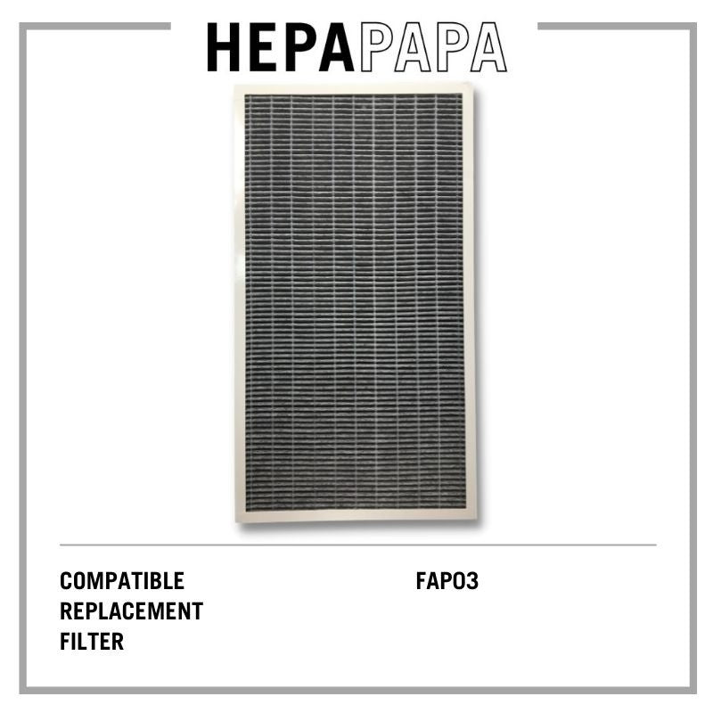 HEPAPAPA Compatible Replacement Filter for 3M FAP03 Air Purifier