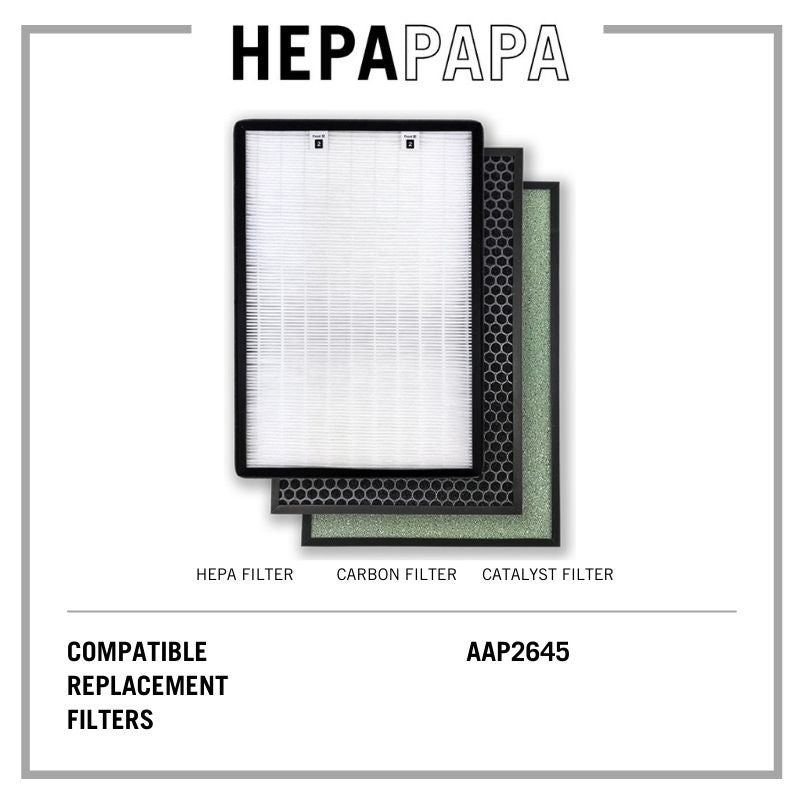 Aztech AAP2645 Compatible Filters for Aztech AAP2645 HEPA Filter, Activated Carbon & Anti-Bacterial Filter [HEPAPAPA]
