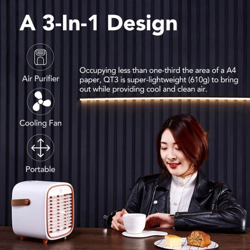 Smart Air QT3 3-in-1 Portable Fan and Air Purifier [HEPAPAPA]
