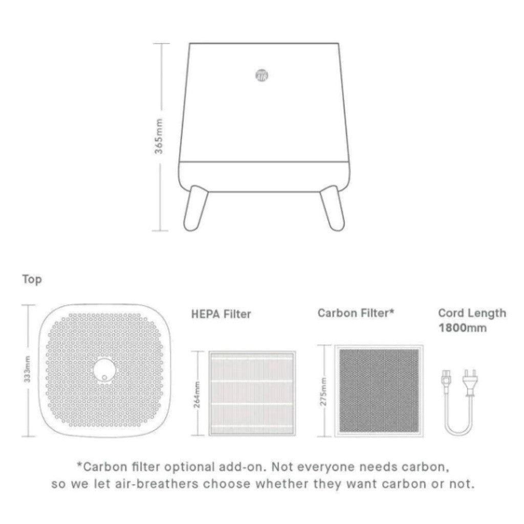 Smart Air The Sqair Air Purifier [HEPAPAPA]