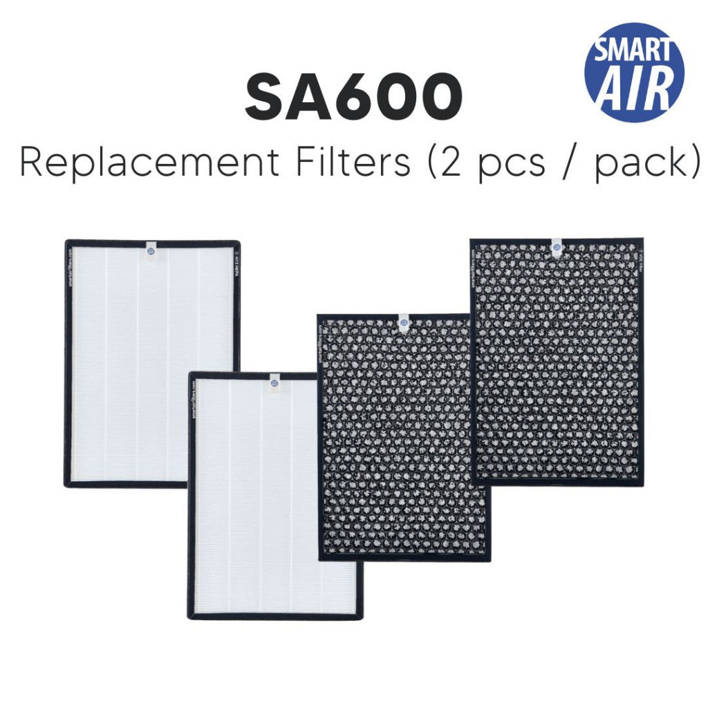 Smart Air SA600 Air Purifier Replacement Filters - 2 Pcs / Pack [HEPAPAPA]