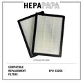 Europace EPU 3320C Compatible Replacement Filters (2 PCS/PK) [HEPAPAPA]
