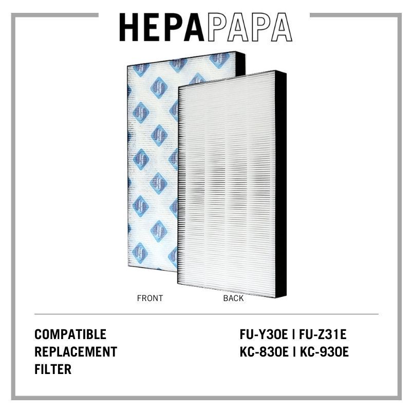 Sharp KC-830E/KC-930E/FU-Y30E/FU-Y30J/FU-Z31E/FZ-Y30MFE/FZ-Y30SFE/FZ-Y30SFJ Compatible Filters [HEPAPAPA]