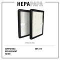 Europace EBF Z10 Compatible Replacement Filters (2 Pieces Per Pack) [HEPAPAPA]