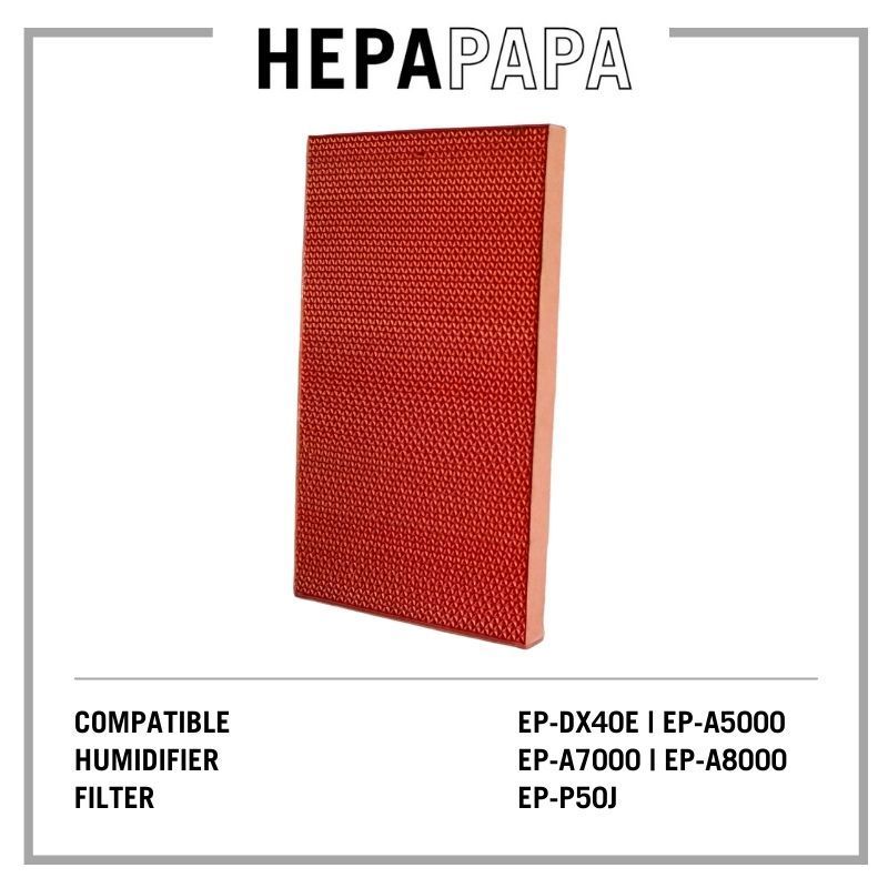 Hitachi Compatible Humidifier Filter for EP-DX40E / EP-A5000 / EP-A7000 / EP-A8000 / EP-P50J / EP-DX40E 908 [HEPAPAPA]
