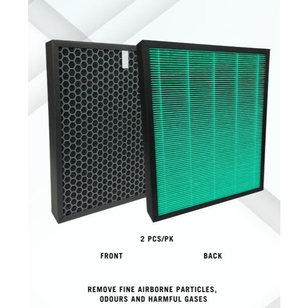 Coway Airmega 300 AP-1515H Compatible Replacement Filters (2 pc/pk) [HEPAPAPA]