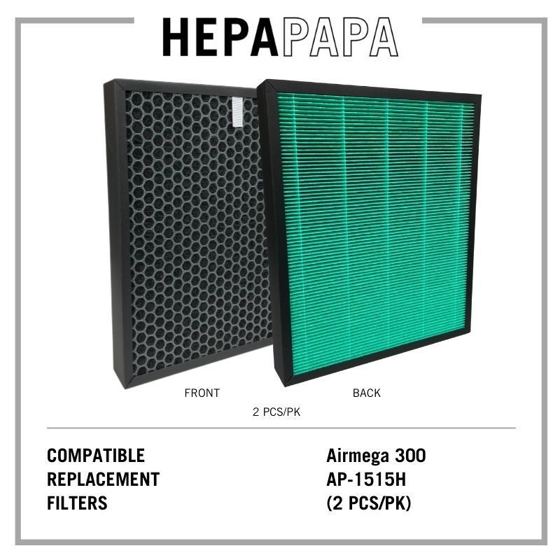 Coway Airmega 300 AP-1515H Compatible Replacement Filters (2 pc/pk) [HEPAPAPA]