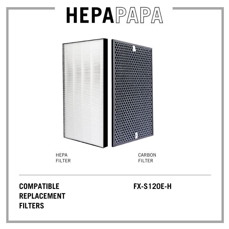 Sharp FX-S120E-H | FZ-S12H2E | FZ-S70D2E Compatible Replacement Filters [HEPAPAPA]