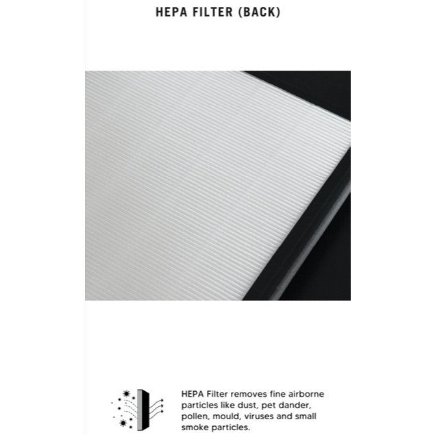 Philips FY3433 / FY3432 / AC3256 / AC3259 Compatible Combined HEPA & Carbon Filter [Free Alcohol Swabs] [HEPAPAPA]