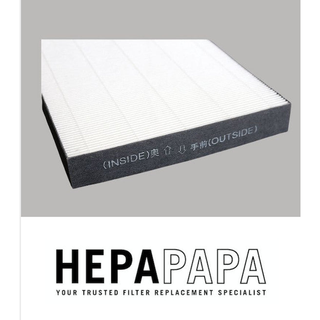 Sharp KI-A60 Compatible Replacement Filters - FZ-AX6HFE / FZ-AX6DFE / FZ-AX6MFE [Free Alcohol Swabs] [HEPAPAPA]