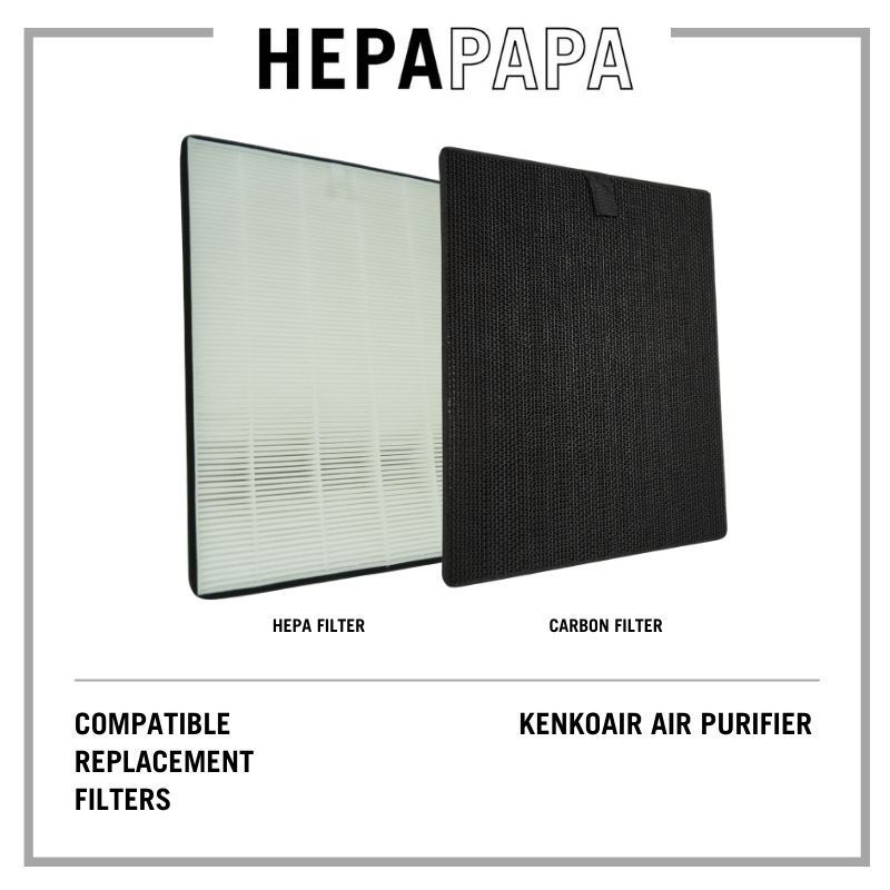 KenkoAir Air Purifier Compatible Replacement Filters [HEPAPAPA]